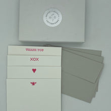 Mixed Box set cards, Neon Pink THANK YOU, Neon Pink XOX, Neon Pink Heart, Neon Pink Bee,