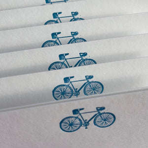 Drop handled Racer Bicycle printed in neon blue ink
