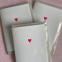 Pink Heart Greetings Card With Love Thank you