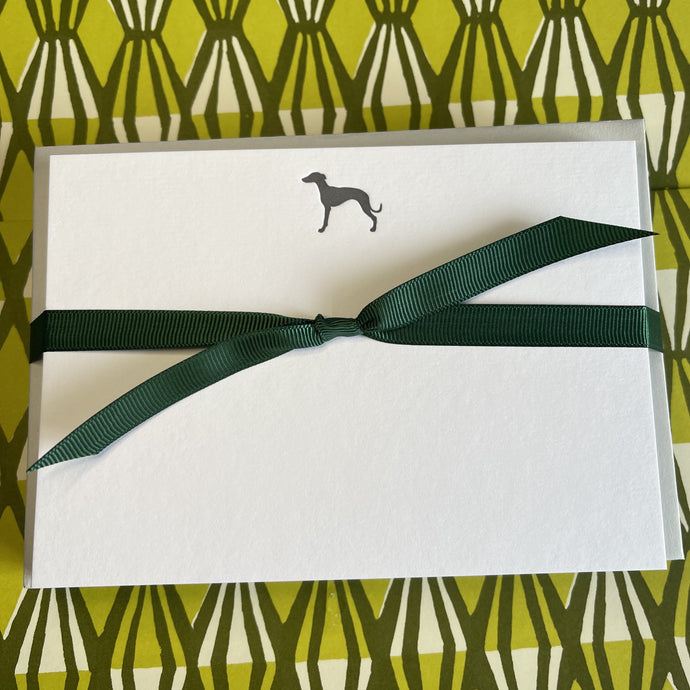 Smokey Grey  printed Wonderful Whippet Dog Notecards