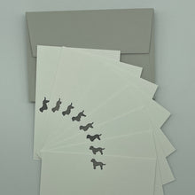 Cockapoo Dog Notecards and Pale Grey envelopes