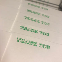THANK YOU in NEON inks
