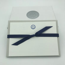 Smiley Faces in Navy Blue